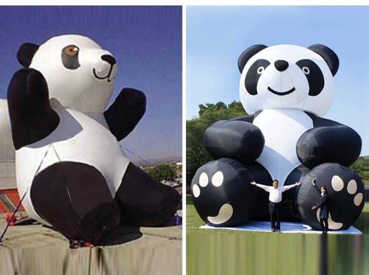 阳城充气熊猫展示